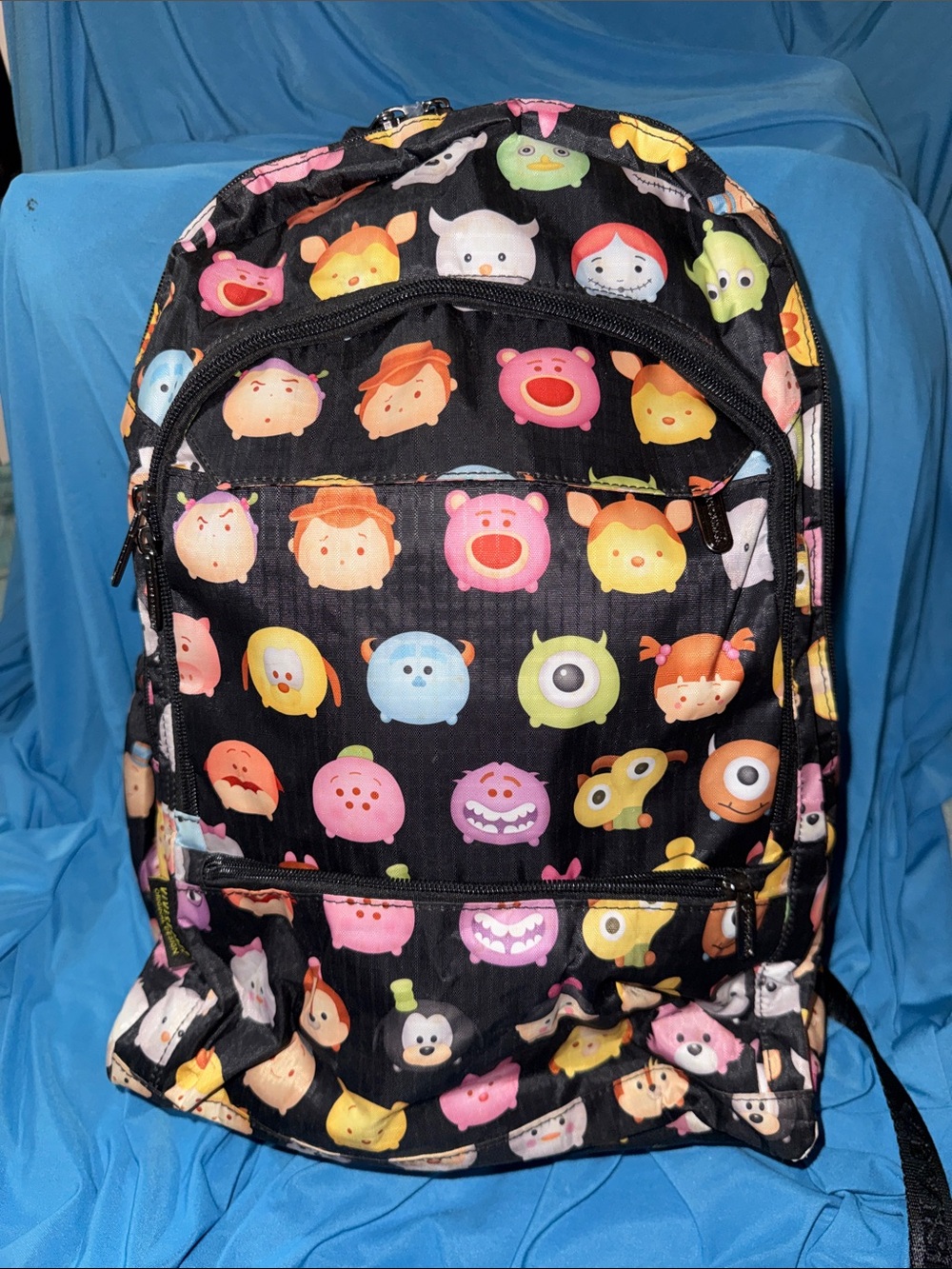 Disney Backpack with Colorful Tsum Tsum Faces by ViViSecret Original Design